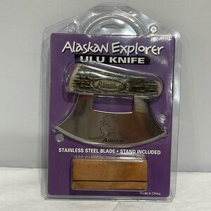 Alaskan Explorer Ulu knife stainless steel blade unopened package